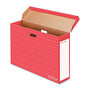 Bankers Box Bulletin Board Storage Boxes - Internal Dimensions: 18.13 inch; Width x 7.13 inch; Depth x 27.88 inch; Height - External Dimensions: 28.6 inch; Width x 7.5 inch; Depth x 19.1 inch; Height - 50 lb - Flip Top Closure - Corrugated Paper - Re