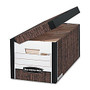 Bankers Box; 35% Recycled Systematic Storage Boxes, 10 1/4 inch; x 13 inch; x 16 inch;, Woodgrain, Case Of 12