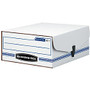 Bankers Box; Liberty; 35% Recycled Binder Pak Storage Box, 4 3/4 inch; x 9 3/4 inch; x 11 7/8 inch;, White/Blue