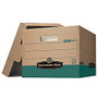 Bankers Box; R-Kive; Storage Box, Letter/Legal, 15 inch; x 12 inch; x 10 inch;, 60% Recycled, Green/Kraft