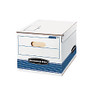 Bankers Box; Stor/File&trade; S/S&trade; Storage Box, 15 inch; x 12 inch; x 10 inch;, Letter/Legal, 60% Recycled, White/Blue, Carton Of 12