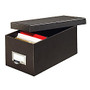 Globe-Weis; 90% Recycled Index Card Storage Case, 5 inch;H x 6 5/8 inch;W x 11 5/8 inch;D, For 4 inch; x 6 inch; Cards, Black