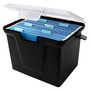 Office Wagon; Brand 30% Recycled Portable File Box, 10 11/16 inch;H x 14 11/16 inch;W x 10 3/8 inch;D