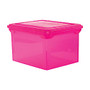 Office Wagon; Brand Colorful Tote, 10 13/16 inch;H x 14 1/8 inch;W x 18 inch;D, Pink