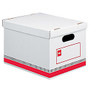 Office Wagon; Brand Economy Storage Boxes, 15 inch; x 12 inch; x 10 inch;, Letter/Legal Size, 60% Recycled, Red/White, Pack Of 12