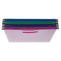 Office Wagon; Brand Hanging File Box, 9 1/2 inch;H x 11 1/2 inch;W x 3 inch;D, Letter Size, Multicolor