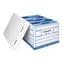 Office Wagon; Brand Medium-Strength Storage Boxes, Letter/Legal, 10 inch; x 12 inch; x 15 inch;, 65% Recycled, White, Pack Of 4