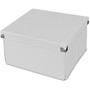 Samsill Pop n' Store Medium Square Box - White - 10.63 inch;x6 inch;x10.63 inch; - External Dimensions: 10.6 inch; Length x 10.6 inch; Width x 5.9 inch; Height - Heavy Duty - Stackable - Paper, Chipboard, Metal, Fabric, Fiberboard - White