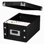 Snap-N-Store; 75% Recycled Index Card File Box, 4 inch; x 6 inch;, Black