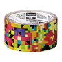 Scotch; Colored Duct Tape, 1 7/8 inch; x 10 Yd., Crazy Pattern