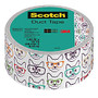 Scotch; Expressions Duct Tape, 3 inch; Core, 1.88 inch; x 10 Yd., White