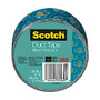 Scotch; Expressions Duct Tape, 3 inch; Core, 1.88 inch; x 360 inch;, Blue Peacock