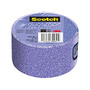 Scotch; Expressions Duct Tape, 3 inch; Core, 1.88 inch; x 8 Yd., Violet Purple Glitter