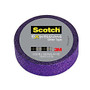 Scotch; Expressions Glitter Tape, 0.59 inch; x 196 inch;, Bright Violet