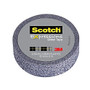 Scotch; Expressions Glitter Tape, 0.59 inch; x 196 inch;, Platinum