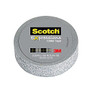 Scotch; Expressions Glitter Tape, 0.59 inch; x 196 inch;, Silver