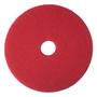 3M 16 inch; Buffer Pads, Red, Box Of 5