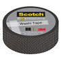Scotch; Expressions Washi Tape, 1 inch; Core, 0.59 inch; x 393 inch;, Black Swiss Dots