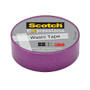 Scotch; Expressions Washi Tape, 5/8 inch; x 393 inch;, Purple