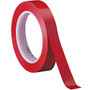 3M&trade; 471 Vinyl Tape, 3 inch; Core, 0.75 inch; x 36 Yd., Red, Case Of 3