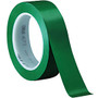 3M&trade; 471 Vinyl Tape, 3 inch; Core, 1 inch; x 36 Yd., Green, Case Of 36