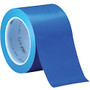 3M&trade; 471 Vinyl Tape, 3 inch; Core, 3 inch; x 36 Yd., Blue, Case Of 12