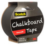 Scotch&trade; Chalkboard Tape, 3 inch; Core, 2 inch; x 15', Black