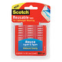 Scotch; Reusable Adhesive Tabs, 1 inch; x 1 inch;, Pack Of 18