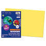 Riverside; Groundwood 100% Recycled Construction Paper, 12 inch; x 18 inch;, Yellow, Pack Of 50