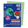 Riverside; Groundwood 100% Recycled Construction Paper, 9 inch; x 12 inch;, Light Green, Pack Of 50