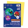 Riverside; Groundwood 100% Recycled Construction Paper, 9 inch; x 12 inch;, Yellow, Pack Of 50
