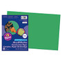 SunWorks; Construction Paper, 12 inch; x 18 inch;, Holiday Green, Pack Of 50