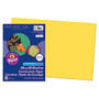 SunWorks; Construction Paper, 12 inch; x 18 inch;, Yellow, Pack Of 50