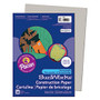SunWorks; Construction Paper, 9 inch; x 12 inch;, Gray, Pack Of 50