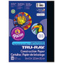 Tru-Ray; 50% Recycled Construction Paper, 9 inch; x 12 inch;, Black, Pack Of 50