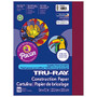 Tru-Ray; 50% Recycled Construction Paper, 9 inch; x 12 inch;, Burgundy, Pack Of 50