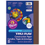 Tru-Ray; 50% Recycled Construction Paper, 9 inch; x 12 inch;, Dark Brown, Pack Of 50