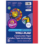 Tru-Ray; 50% Recycled Construction Paper, 9 inch; x 12 inch;, Holiday Red, Pack Of 50