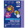 Tru-Ray; 50% Recycled Construction Paper, 9 inch; x 12 inch;, Violet, Pack Of 50
