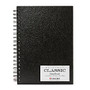 Cachet Classic Wirebound Edition Sketch Books, 7 inch; x 10 inch;, 75 Sheets, Black, Pack Of 2