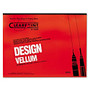 ClearPrint Design Vellum Paper, 18 inch; x 24 inch;, 16 Lb, White/Translucent, Pad Of 50 Sheets
