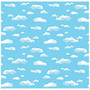 Pacon; Fadeless; Designs Bulletin Board Paper, 48 inch; x 50', Clouds