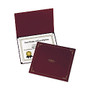 Oxford Certificate Holder - Letter - 8 1/2 inch; x 11 inch; Sheet Size - Linen - Burgundy - 5 / Pack