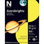 Neenah Astrobrights; Bright Color Paper, Letter Size Paper, 24 Lb, FSC Certified, Lift-Off Lemon, Ream Of 500 Sheets