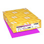 Neenah Astrobrights; Bright Color Paper, Letter Size Paper, 24 Lb, FSC Certified, Outrageous Orchid, Ream Of 500 Sheets