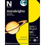 Neenah Astrobrights; Bright Color Paper, Letter Size Paper, 24 Lb, FSC Certified, Solar Yellow, Ream Of 500 Sheets