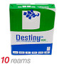 Destiny Multipurpose Copy Paper, Letter Size Paper, 20 Lb, 500 Sheets Per Ream, Case Of 10 Reams