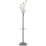 Alba Festival 5-Peg Coat Stand, Silver/Cherry, 5 Pegs