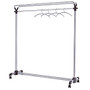 Alba High-Capacity Garment Rack, 50-Hanger Capacity, 65 1/4 inch;, Gray/Silver Chrome