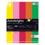 Neenah Astrobrights Bright Color Cover Paper, 8 1/2 inch; x 11 inch;, 65 Lb, Vintage Assortment, Pack Of 250 Sheets